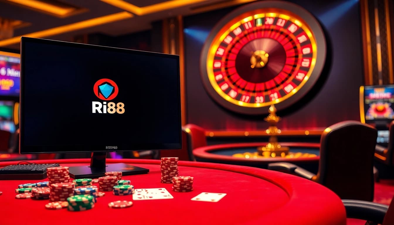 Experience excitement at RR88 with engaging poker, slot games, and a luxurious casino atmosphere.