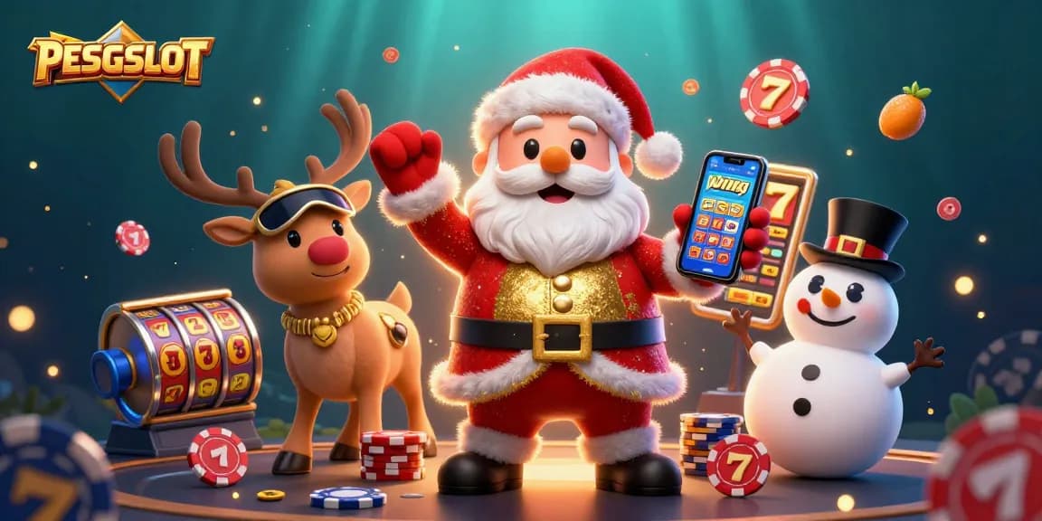 PESGSLOT memberi semangat bermain dengan Santa Claus, rusa, dan manusia salju di dunia perjudian.