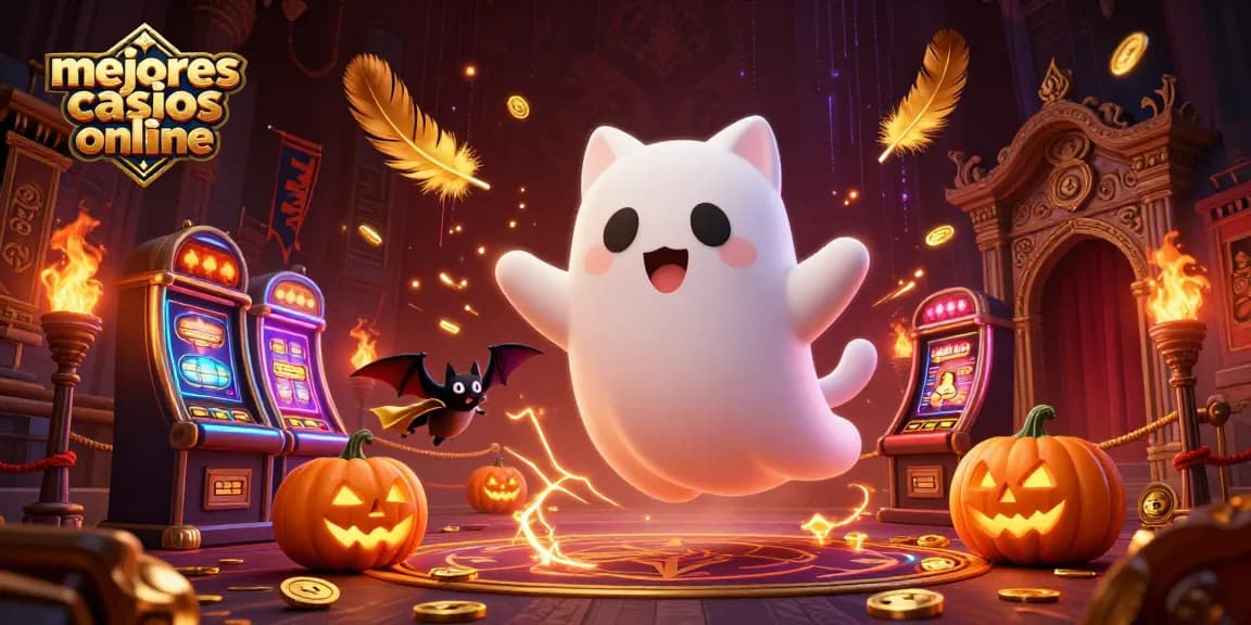 Juega en los mejores casinos online con un gato fantasma en un casino lleno de sorpresas.