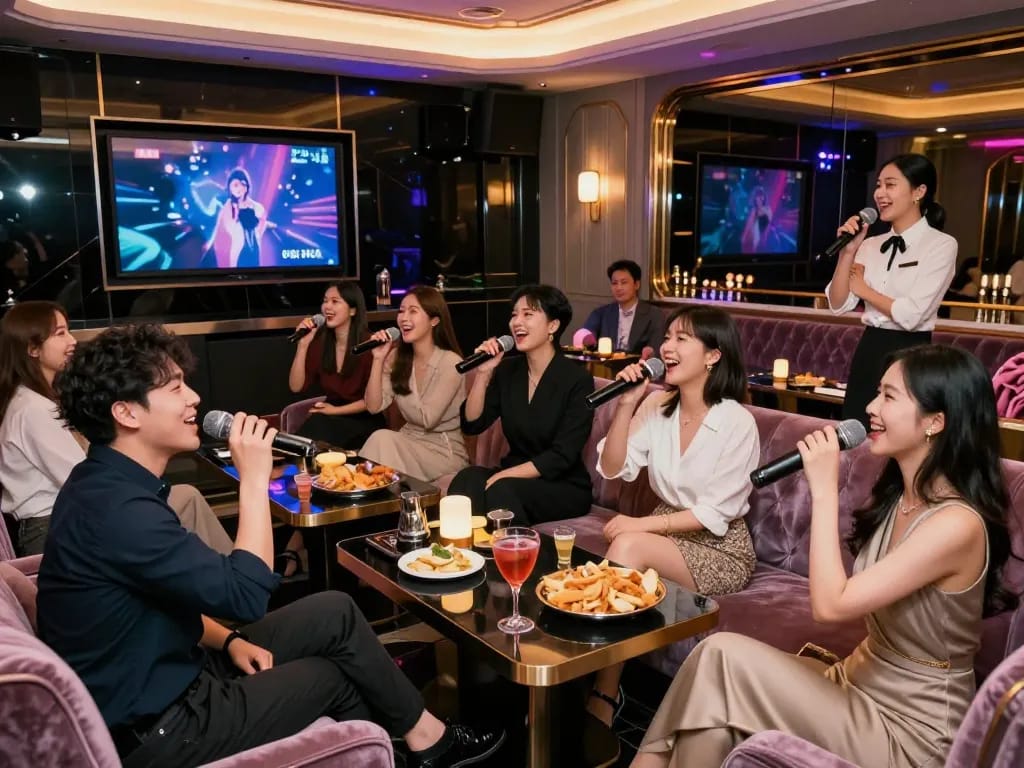 Experience the luxury of Gangnamtune.com with upscale karaoke vibes and lively atmosphere.
