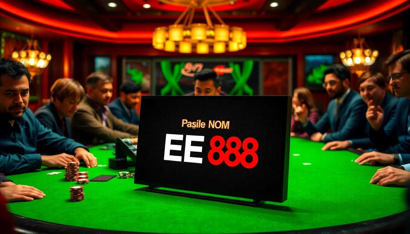 Experience the thrill of high-stakes poker at EE 88 casino with exciting gameplay and luxurious ambiance.