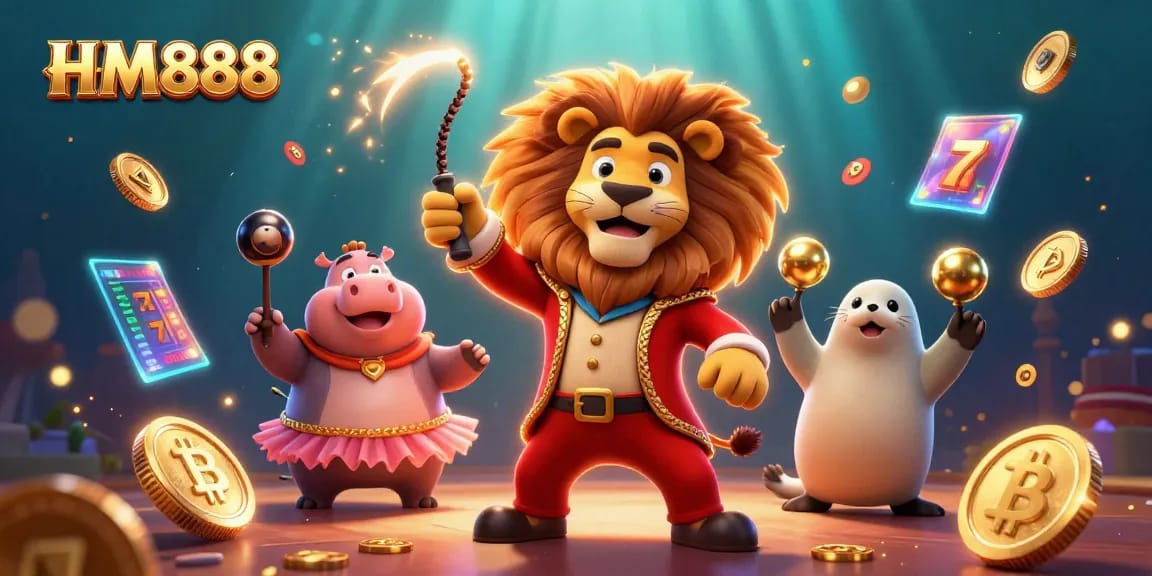 Engage with the thrilling world of HM888 casino featuring vibrant characters and exciting gaming elements.