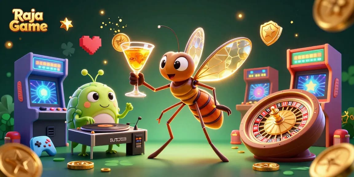 Engage in thrilling gameplay with Raja Game showcasing exhilarating casino atmosphere.