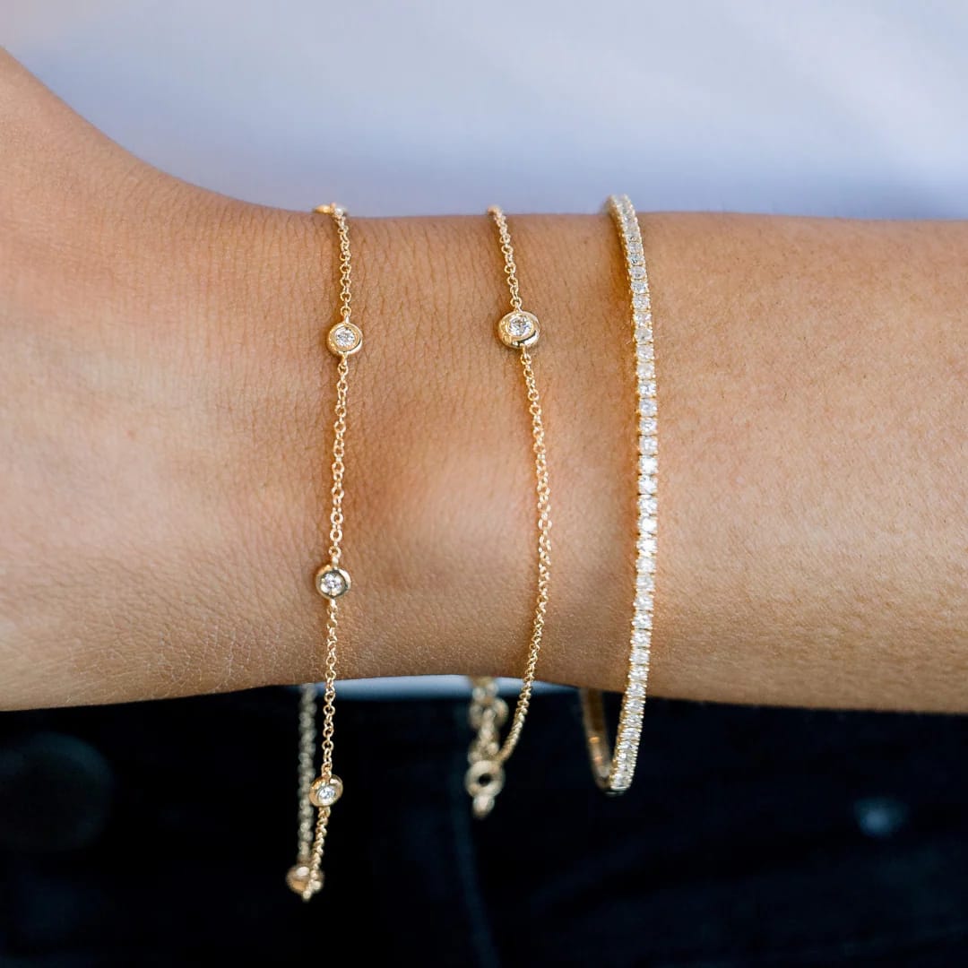 Luxury Diamond by the yard bracelet with Trusted Online Jewellers UK