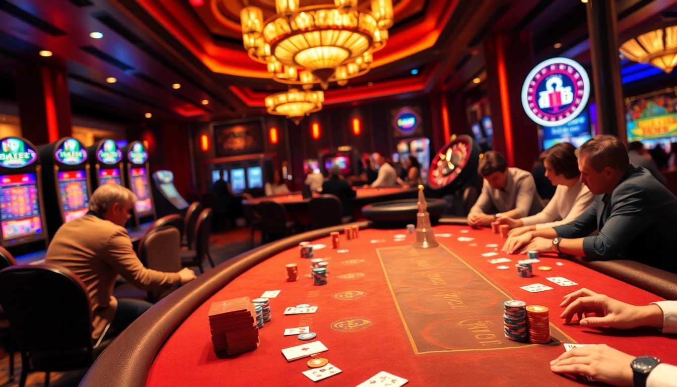 C168 captures the excitement of high-stakes poker with players and vibrant casino action.