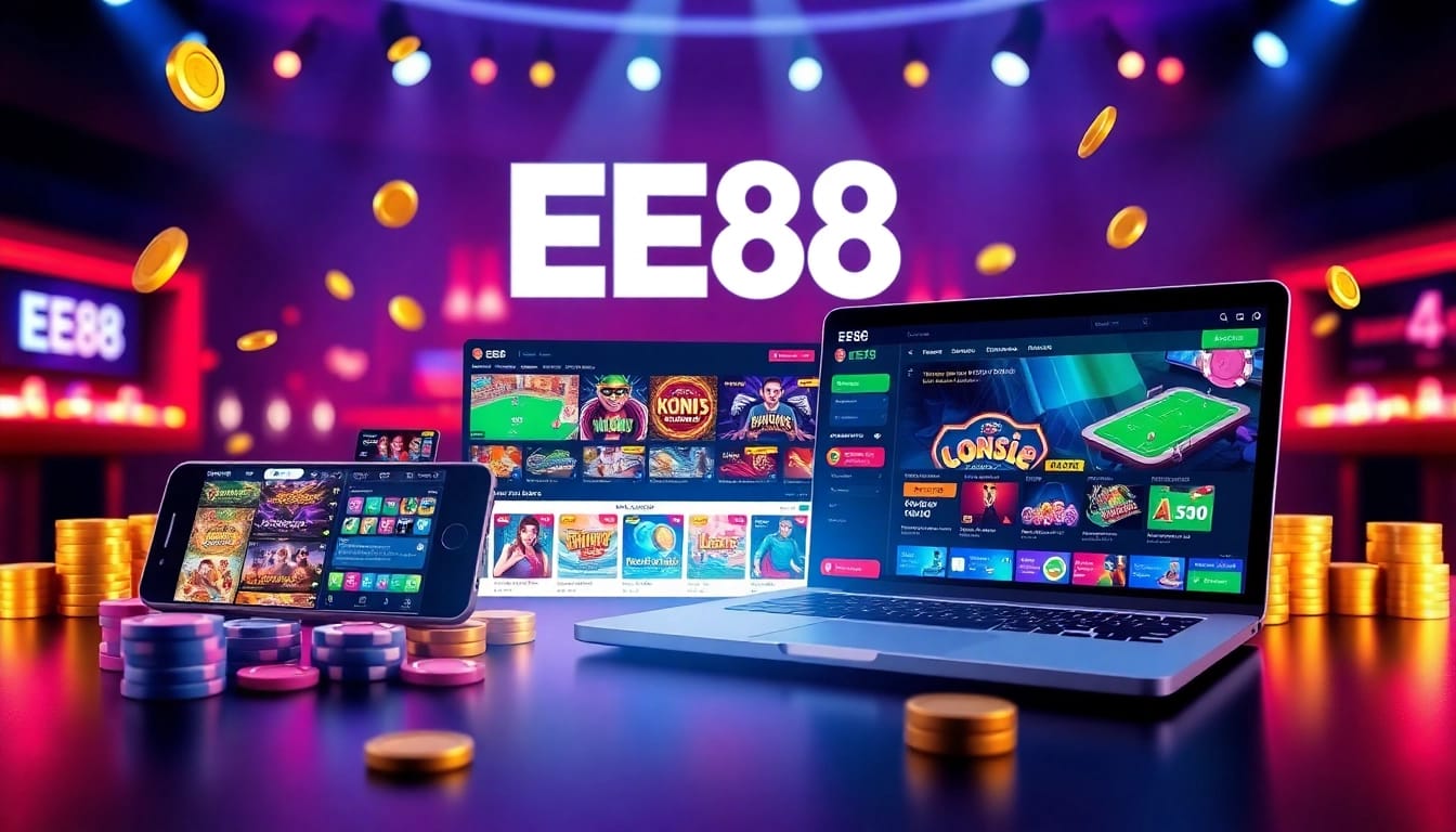 Experience the exciting world of EE88 online gambling with vibrant graphics and a modern interface.