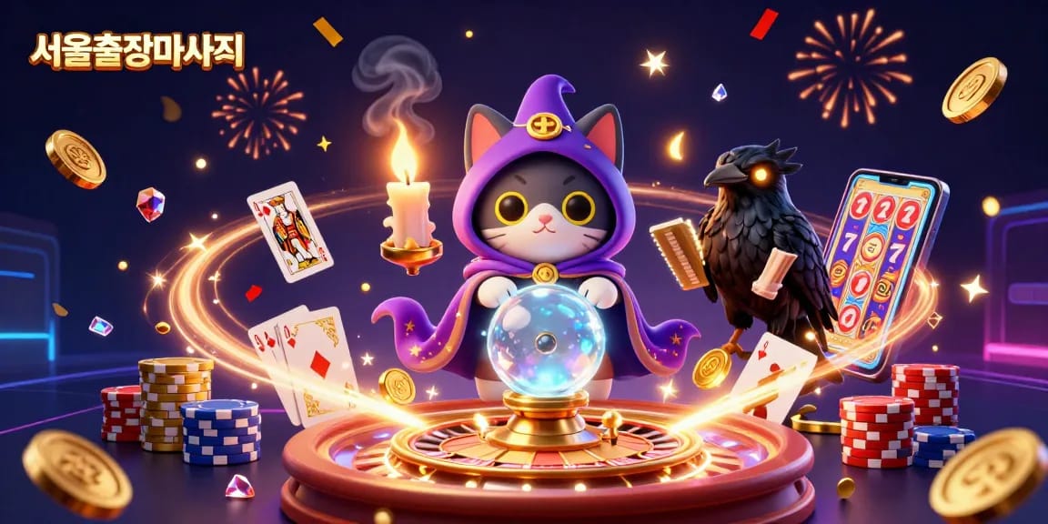 Experience the best 서울출장마사지 with vibrant casino elements showcasing fortune tellers and dynamic gaming.