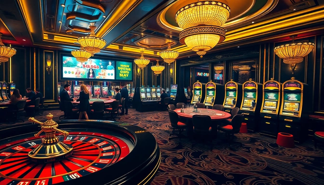 Experience the excitement at https://sky88sa.com/ with players engaged in thrilling casino games.