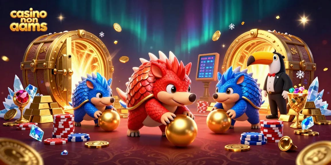 Gioca nei casino non AAMS con i due pangolini in competizione tra chips e tesori scintillanti.