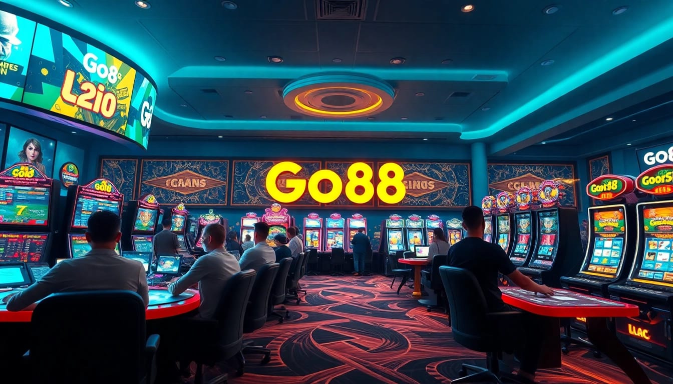 Experience the excitement of Go88's online gaming platform at https://go88vj.com/ with vibrant visuals of live casino action.
