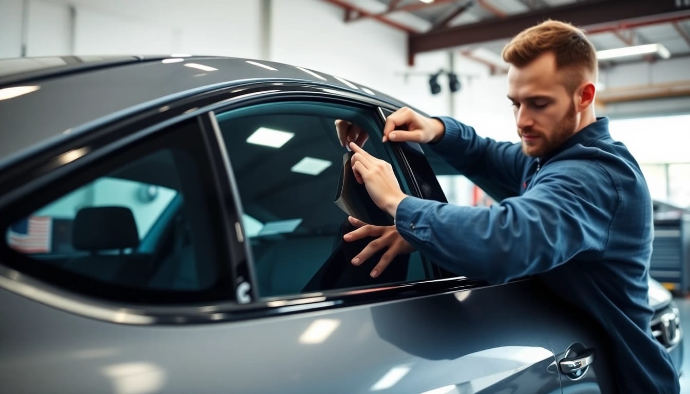 Enhance your car's appearance with the best window tint Chattanooga TN, showcasing professional installation.