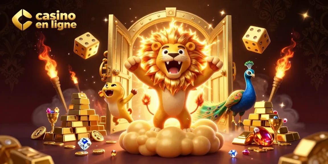 Visitez un casino en ligne captivant avec des personnages riches en or et gemmes.