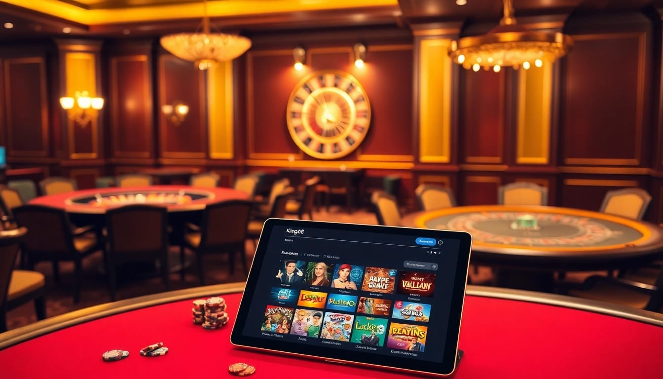 Engage in thrilling games at https://king88.limited/, featuring luxurious casino tables and vibrant online interfaces.