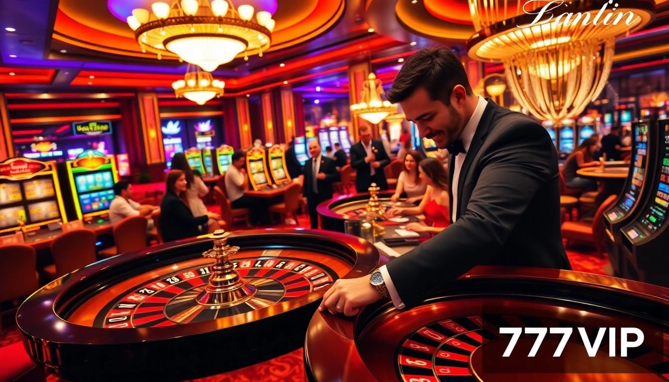Experience the excitement of gambling at 777VIP with vibrant roulette action and luxury ambiance.