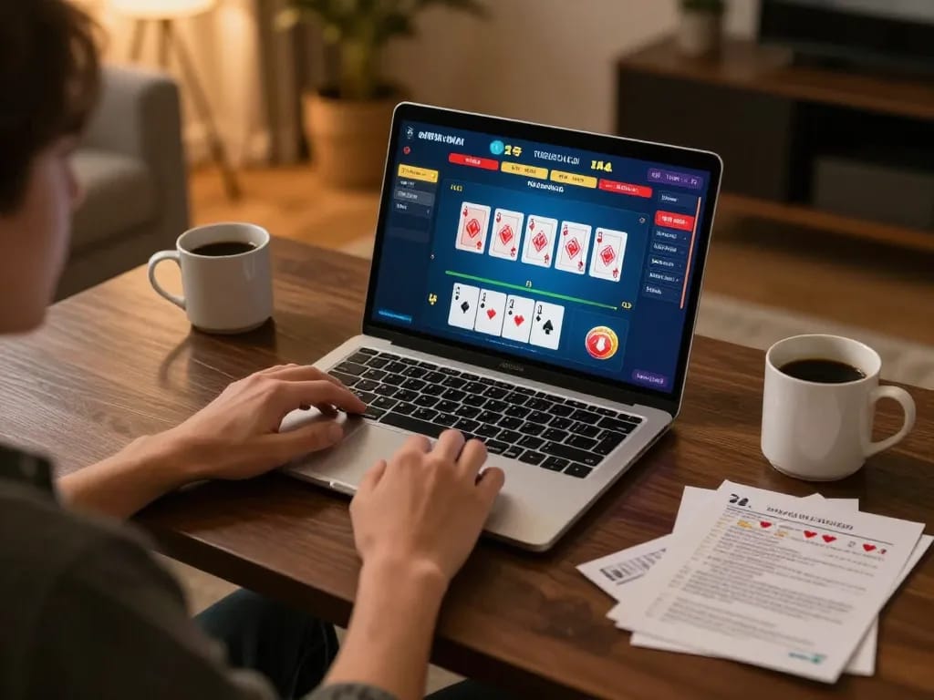 Engaging in live dealer game on Lucky88 platform with vibrant gaming interface
