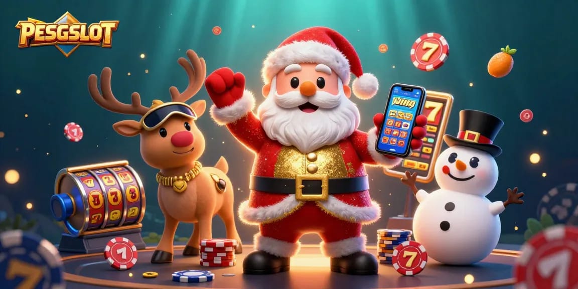PESGSLOT memberi semangat bermain dengan Santa Claus, rusa, dan manusia salju di dunia perjudian.