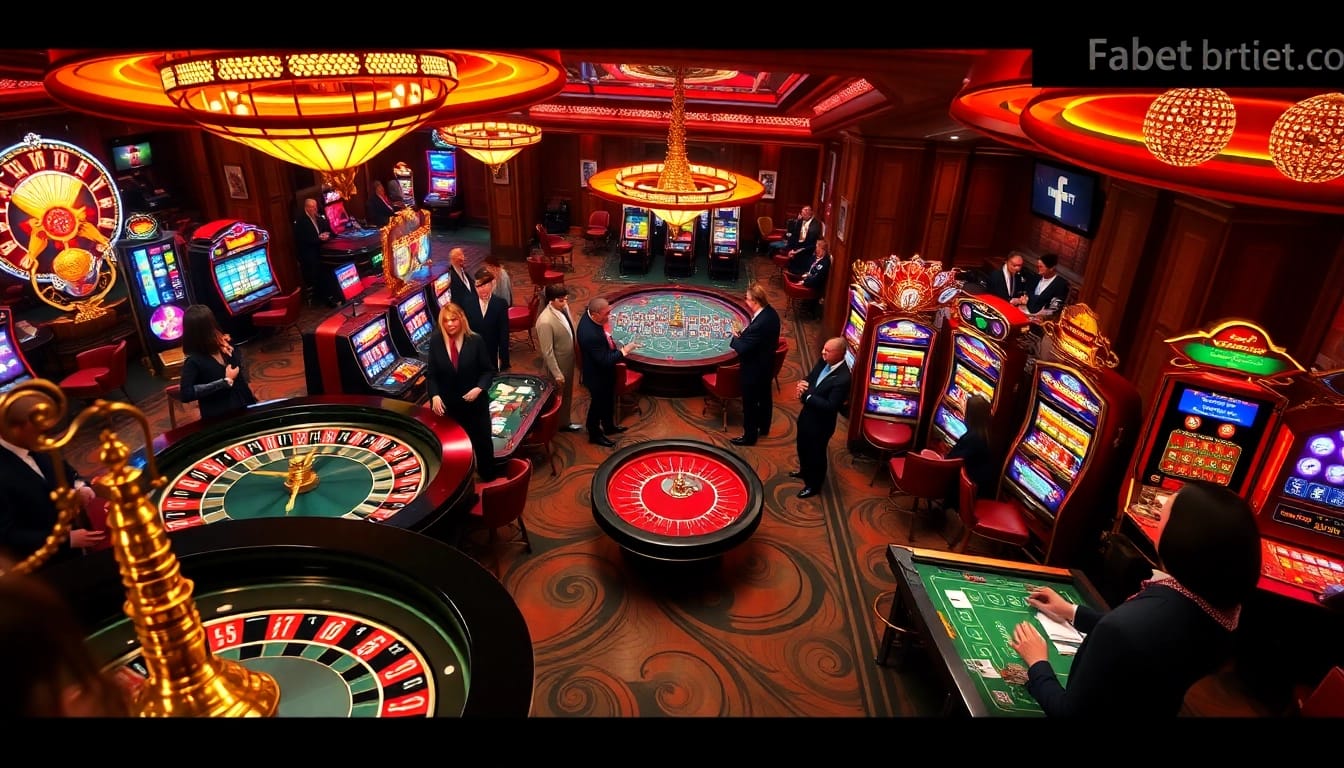 Experience the thrill of gambling at fabet.br.com with vibrant casino tables and poker action.