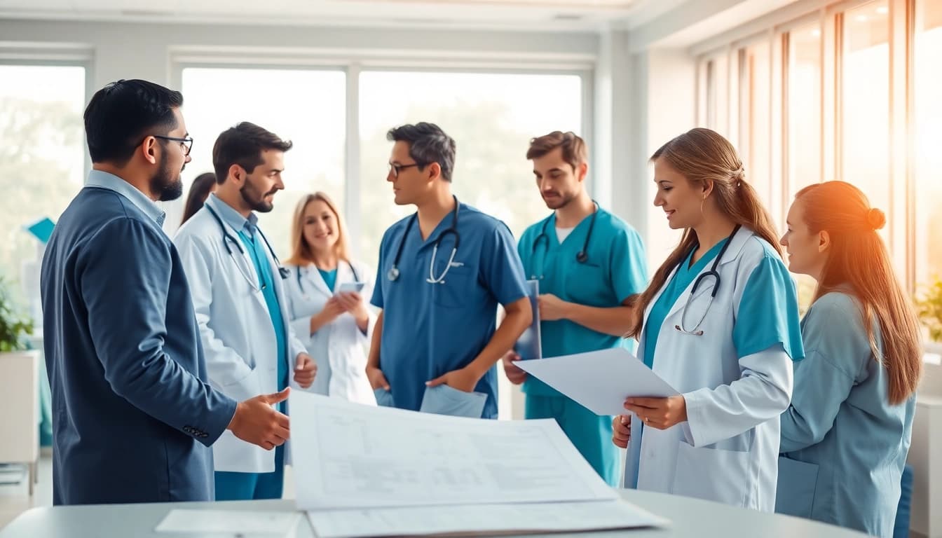 Explore https://tweestedenziekenhuis.nl showcasing a dedicated healthcare team in a modern hospital.