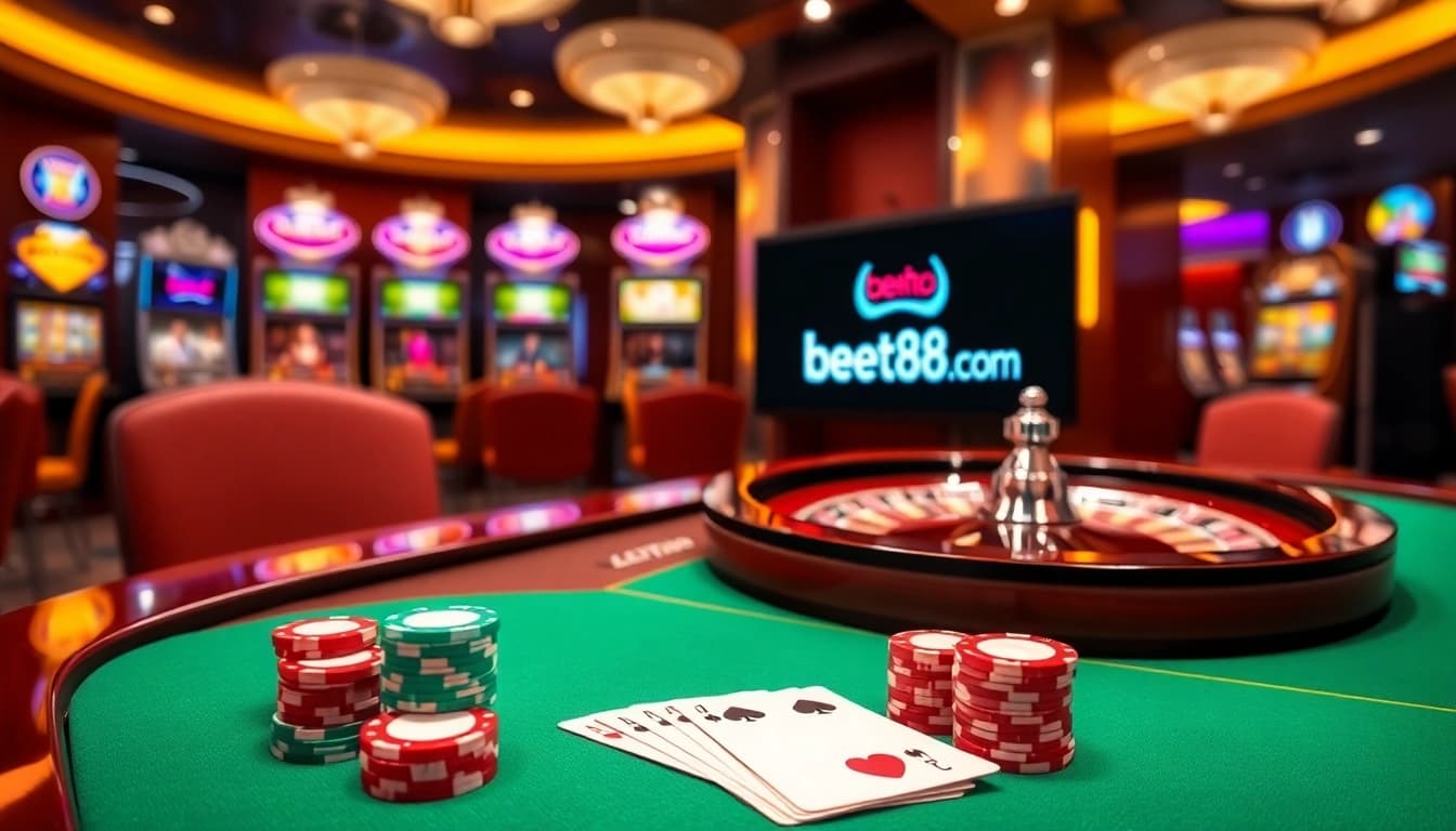 Engaged players enjoy thrilling games at bet88 com's modern casino atmosphere.