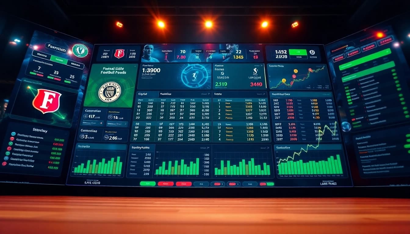 Dynamic sports analytics dashboard displaying live odds and player stats from https://keonhacai.gold/ for effective betting insights.