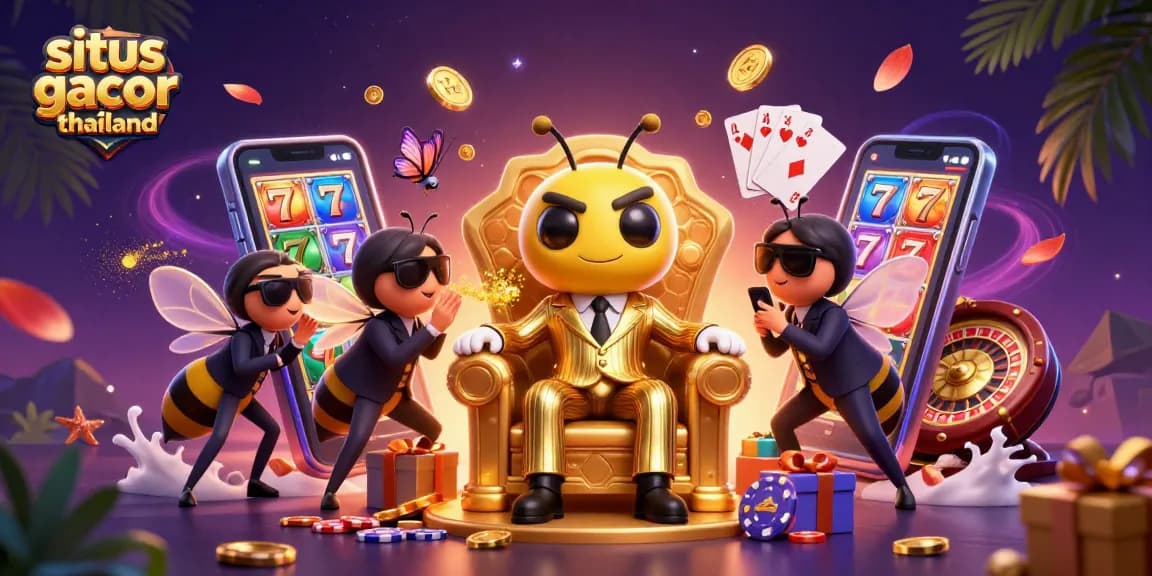 Spin the reels at situs gacor thailand with a vibrant casino scene full of excitement and winnings.