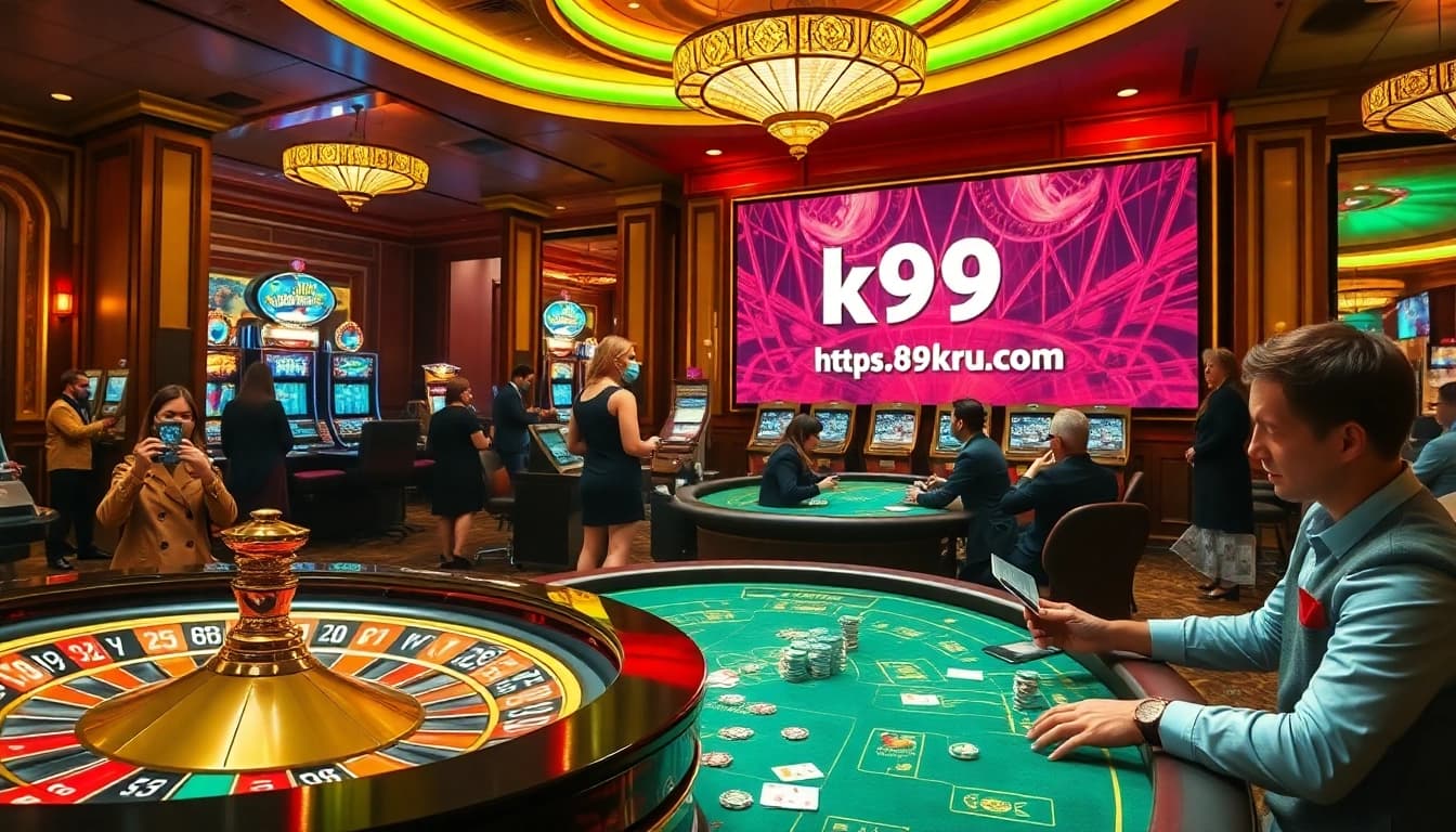 Gamblers engage in games at the luxurious casino featuring elements from https://k9k9.ru.com/, showcasing excitement and strategy.
