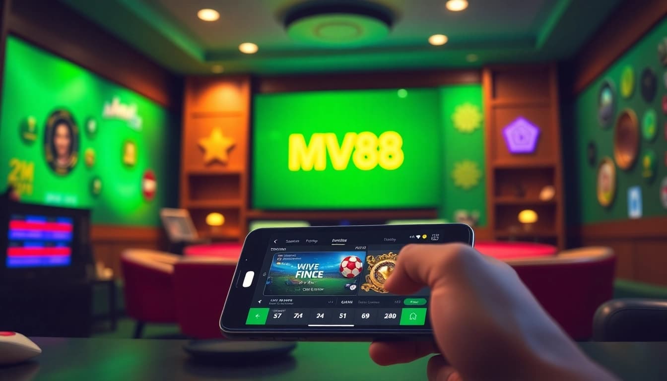 MV88 online gambling interface demonstrating secure transactions and engaging features.
