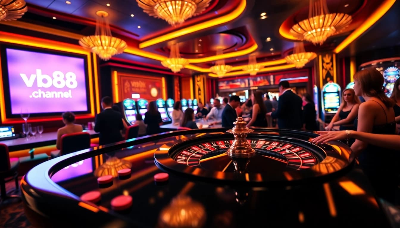 Experience thrilling gaming at vb88.channel with an exciting roulette table action.