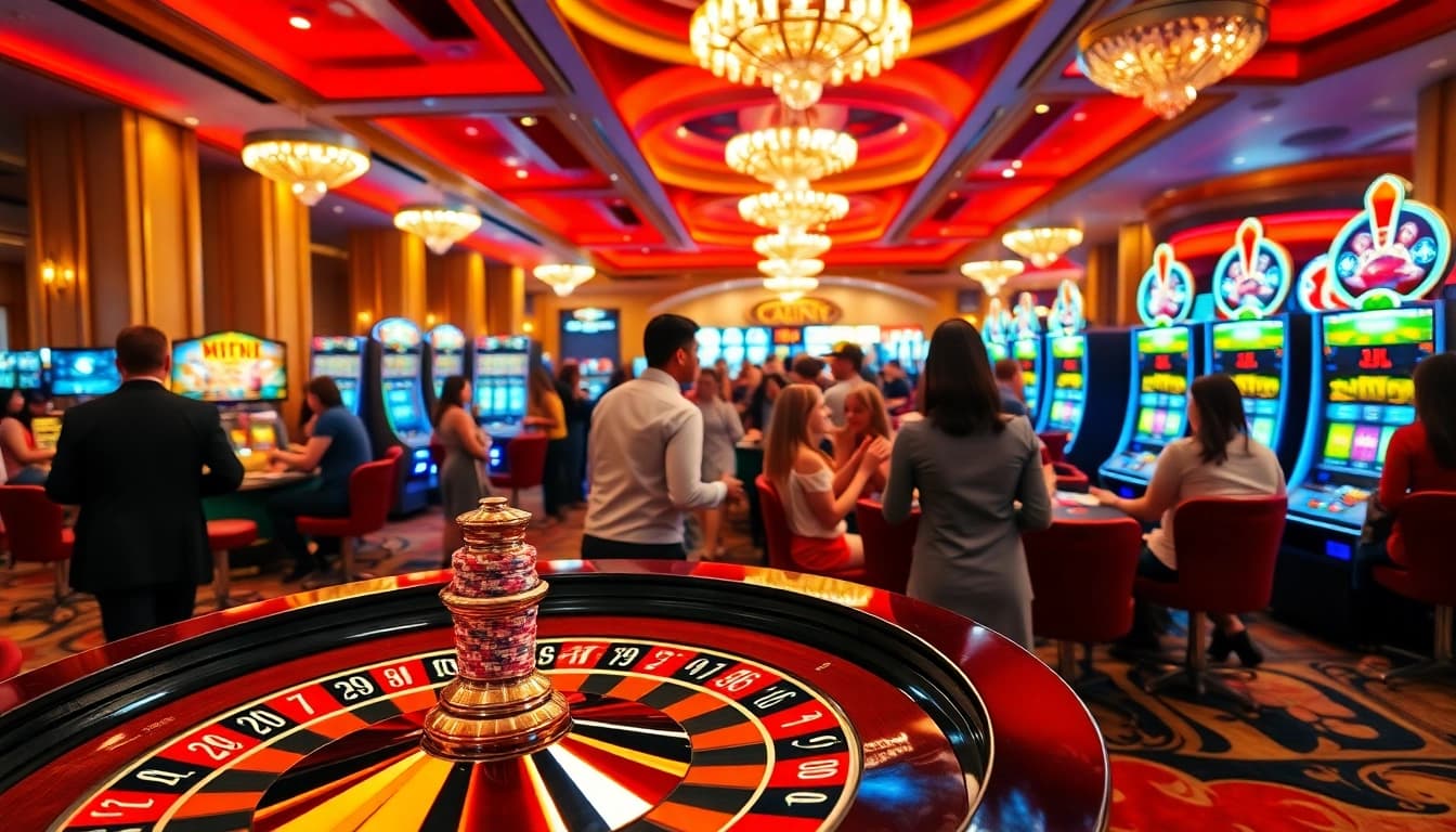 Players enjoying exciting games at xx88.com, including roulette and slot machines.