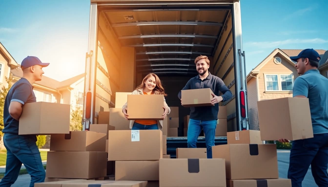 Experienced moving company calgary assisting a family during relocation with teamwork and professionalism.
