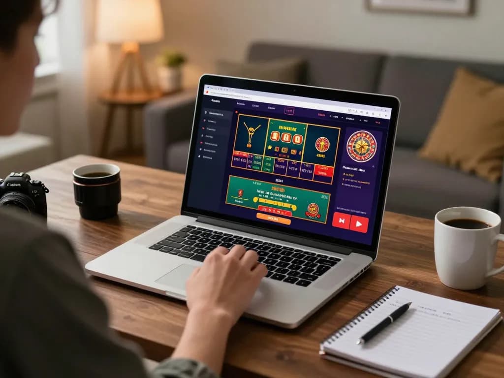 Sapporo-dogscafe ambiance enhances the excitement of online gambling with thrilling gameplay experience on a laptop.