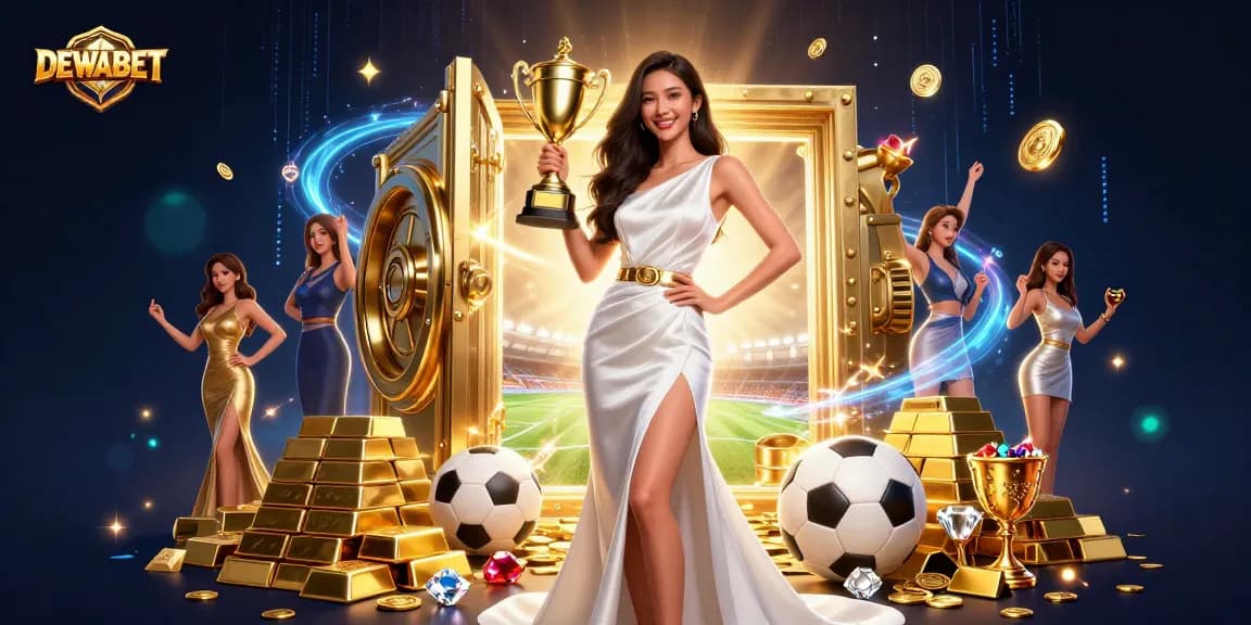 Experience thrilling wins at DEWABET with sports betting excitement and lavish casino elements.