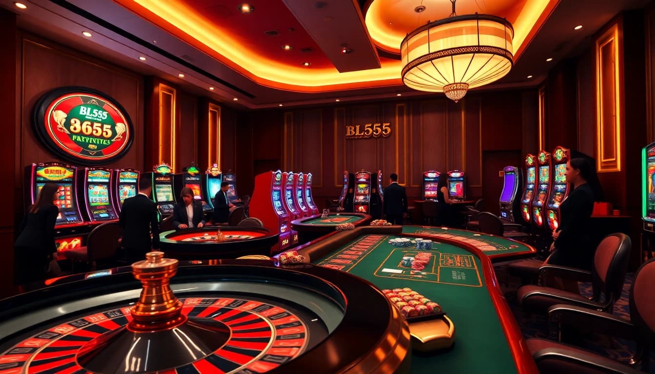 Experience thrilling gameplay at BL555 with vibrant tables and exciting betting environments.