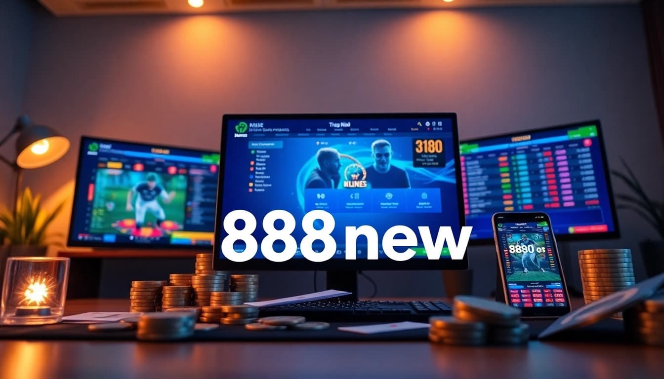 Experience the excitement of online gaming with 888new's vibrant platform interface.