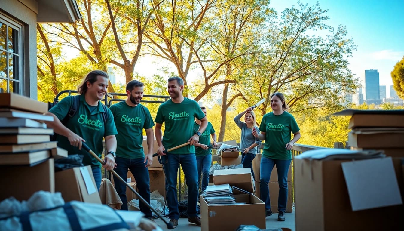 Professional team conducting Junk removal Nashville TN, showcasing community spirit during clearance.