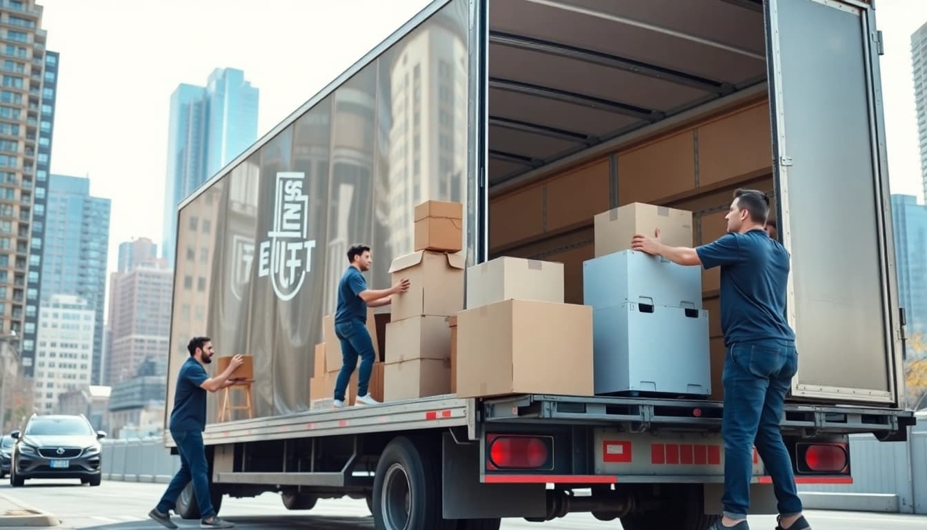 Efficient team of removals company Cheltenham loading furniture into a truck for a smooth move.