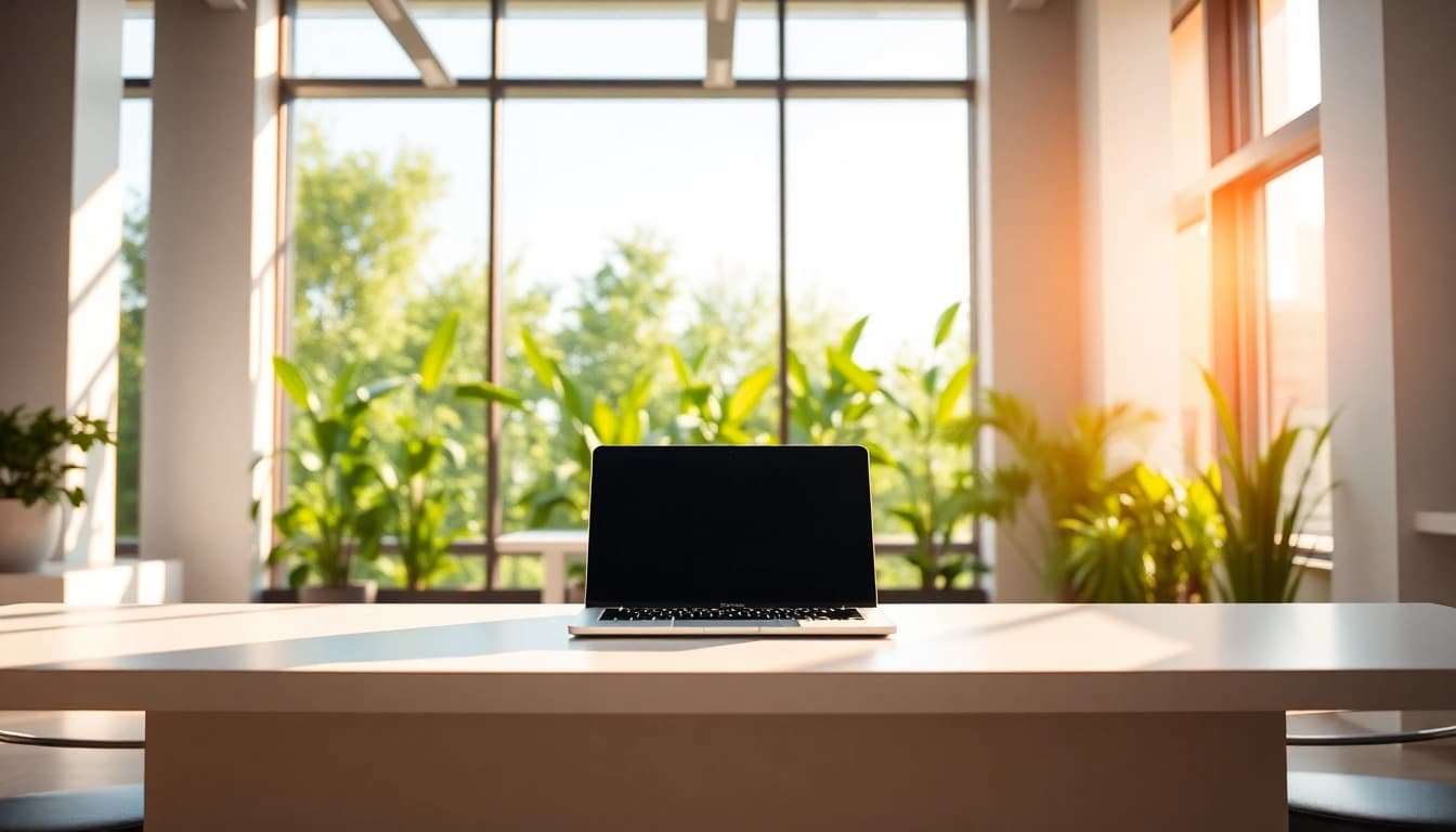Brightet inspires a creative workspace with natural elements and modern design.