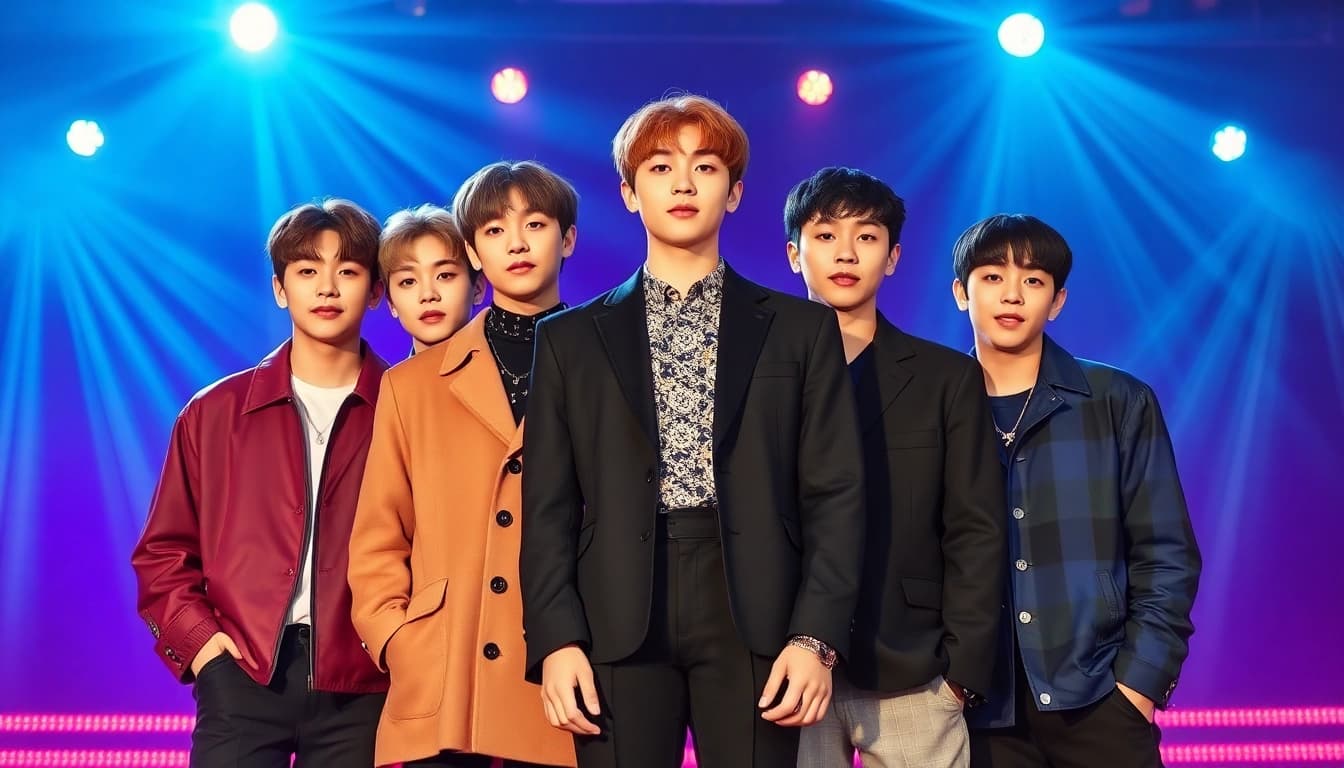 BTS members showcasing their unique styles and camaraderie on stage.