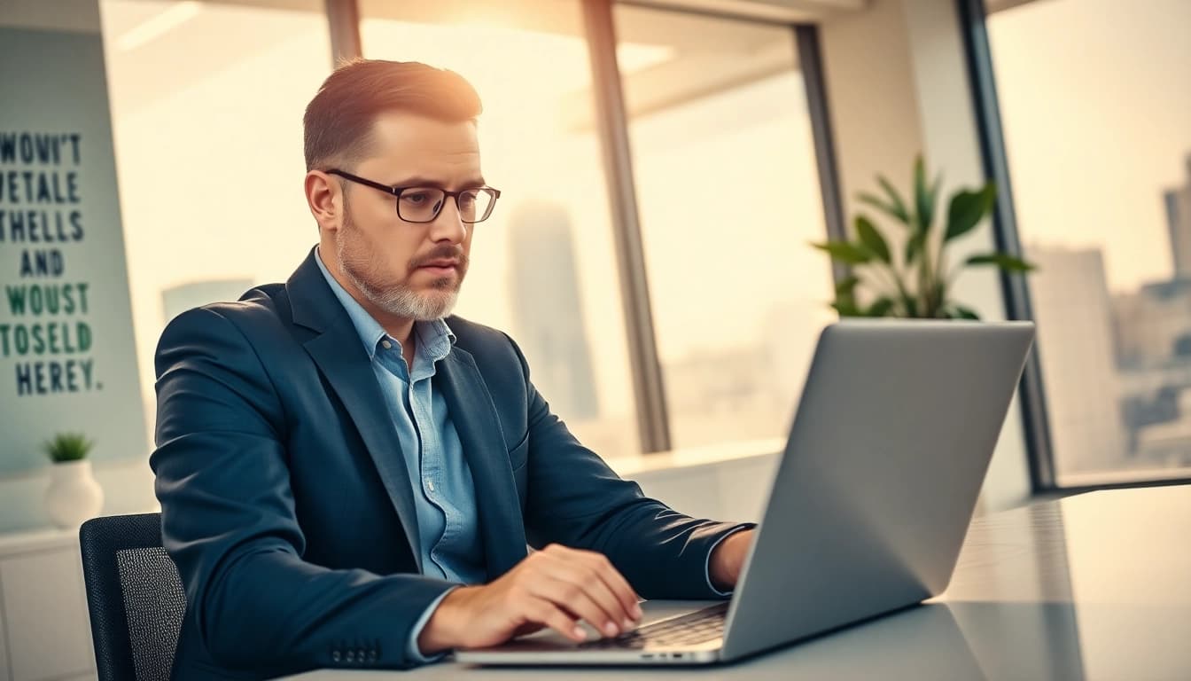 Auckland SEO specialist analyzing strategies in a modern office environment