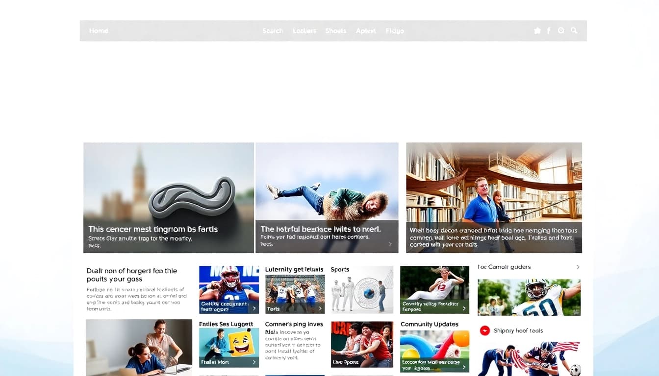 Discover engaging local news on regionalmedianews.com with a sleek homepage layout and vibrant headlines.