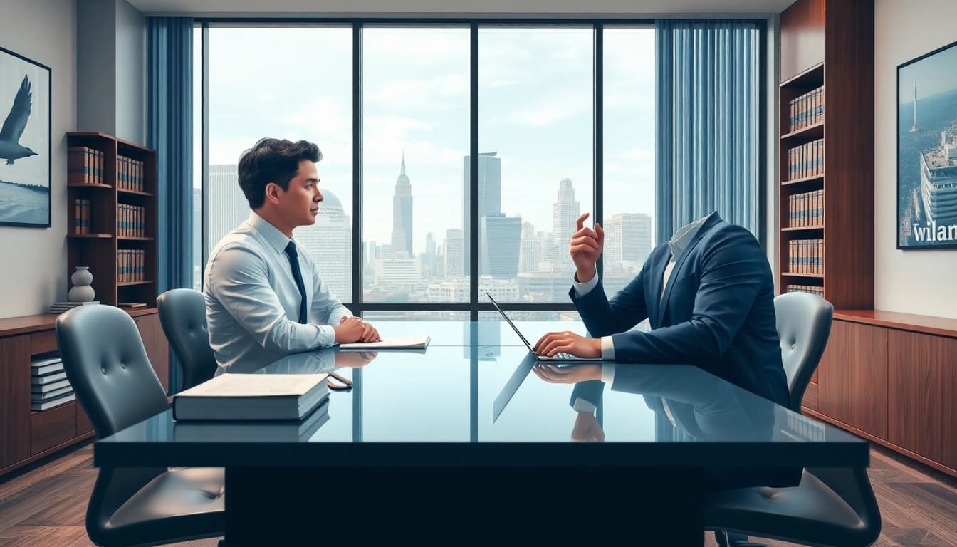 Consultation at https://www.lalitlaw.com showcasing a professional attorney assisting a client.