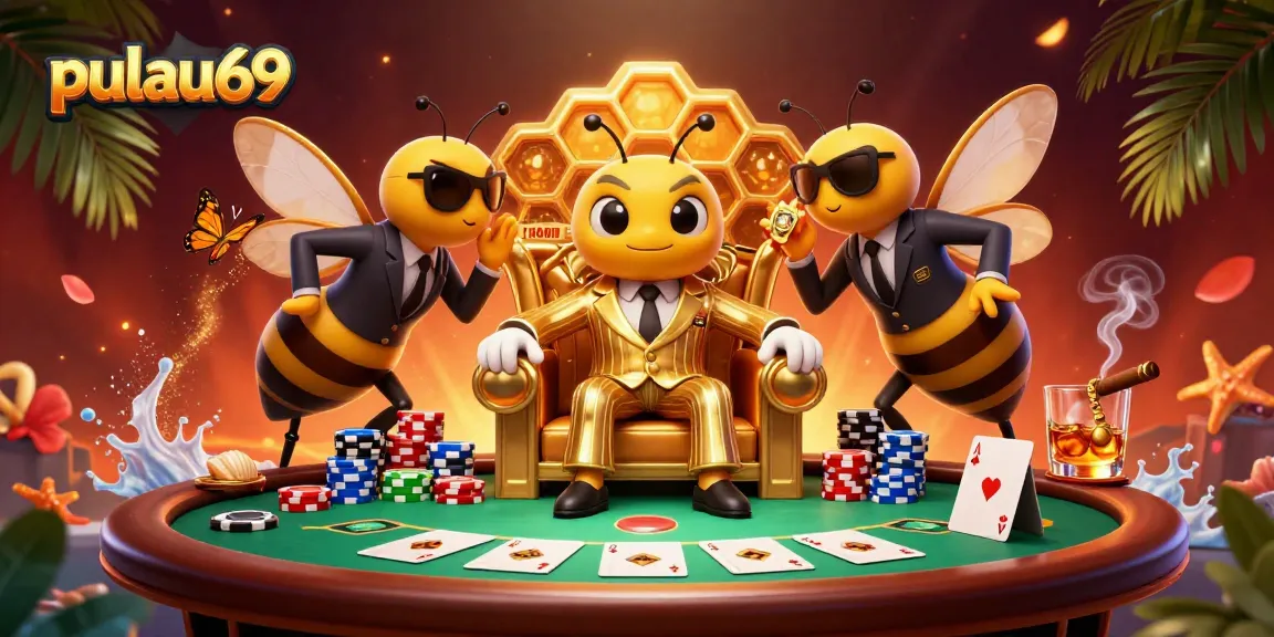 Pulau69 reveals top poker strategies with a cartoon mob boss and dynamic gameplay elements.