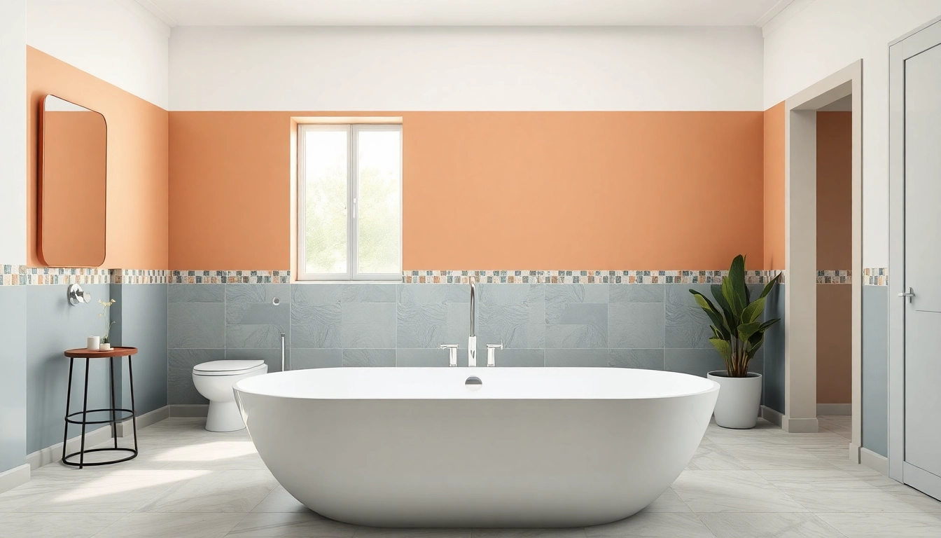 Stylishly remodeled bathroom featuring bath reconstruction with modern design elements.