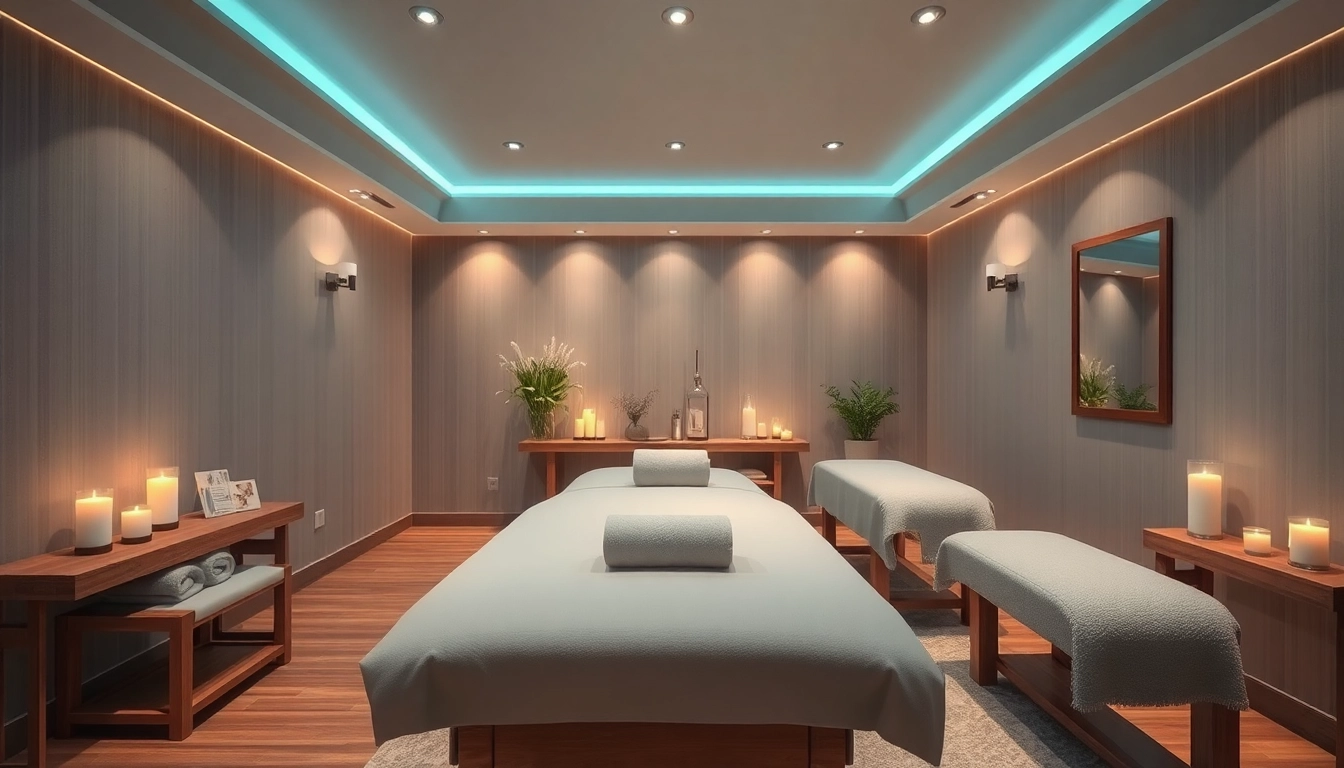 Spa Ads promoting a serene treatment room with calming ambiance and luxury decor.