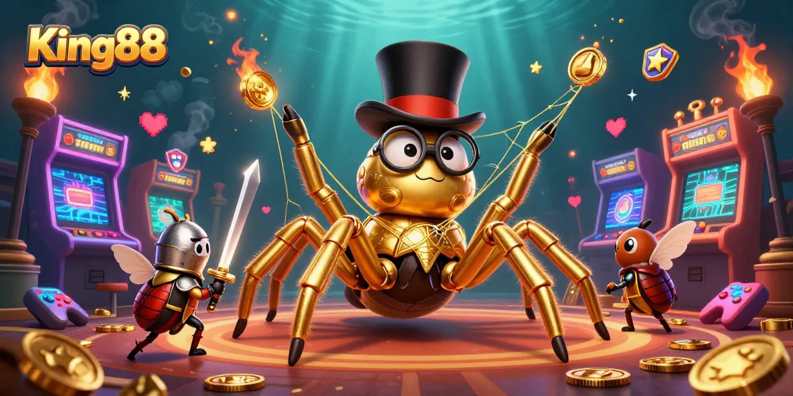 Experience exciting gameplay with King88's vibrant casino adventure featuring unique characters.
