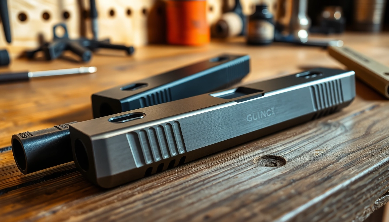 Explore high-quality glock slides with precision craftsmanship and modern design elements.