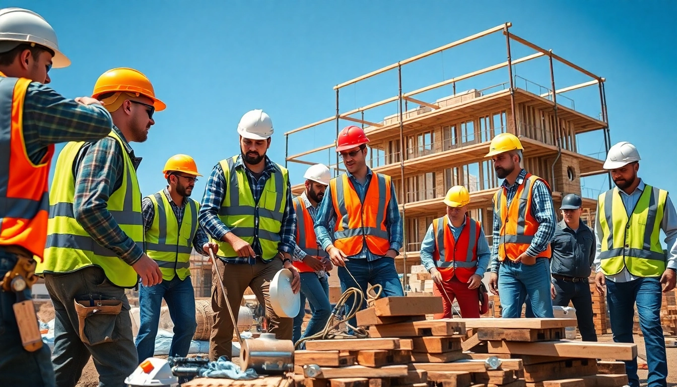 Engaging Tennessee construction news at a busy job site showcasing teamwork and activity.