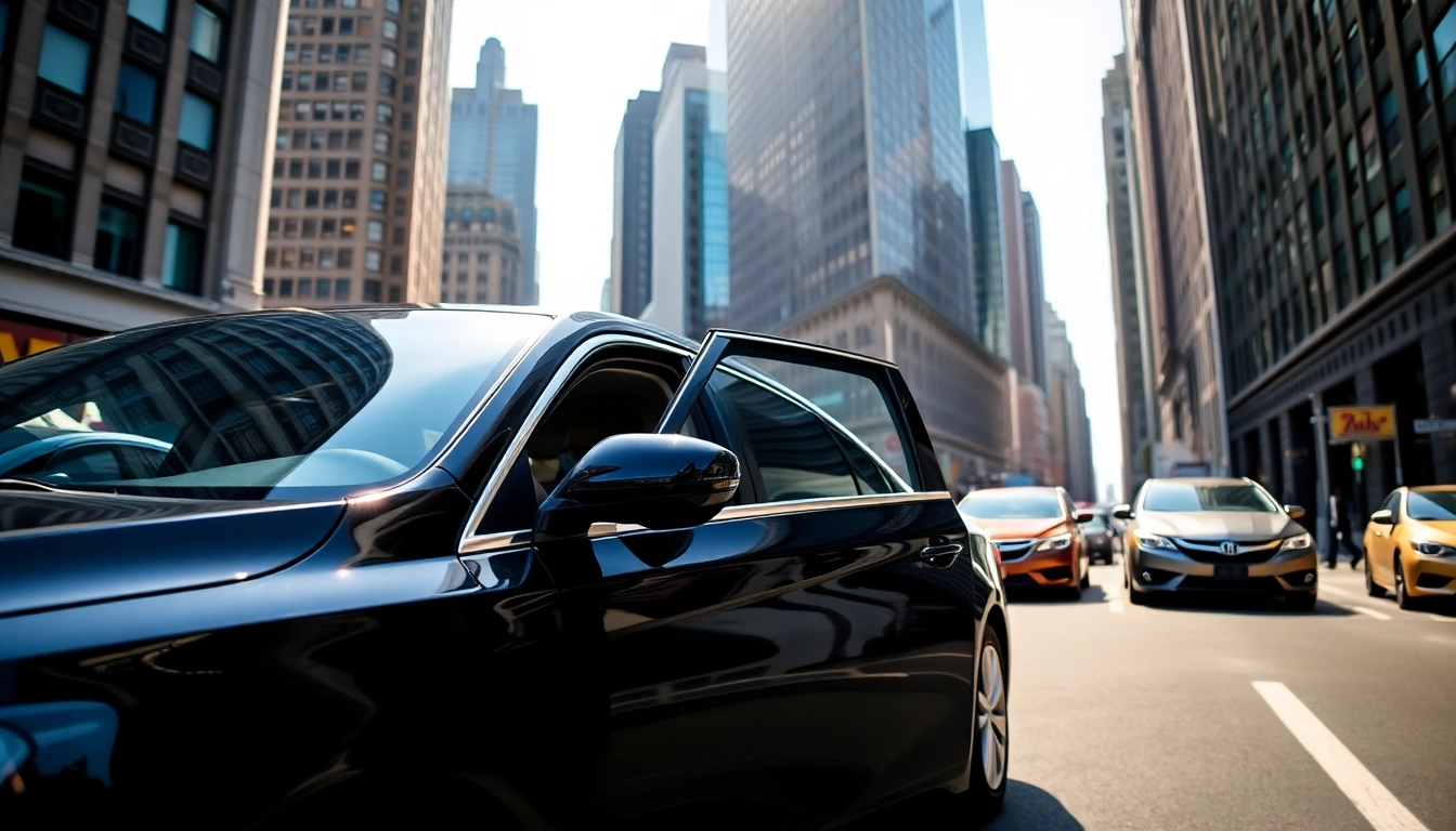 Experience top-tier chauffeur service nyc with a sleek black car and professional driver in NYC.