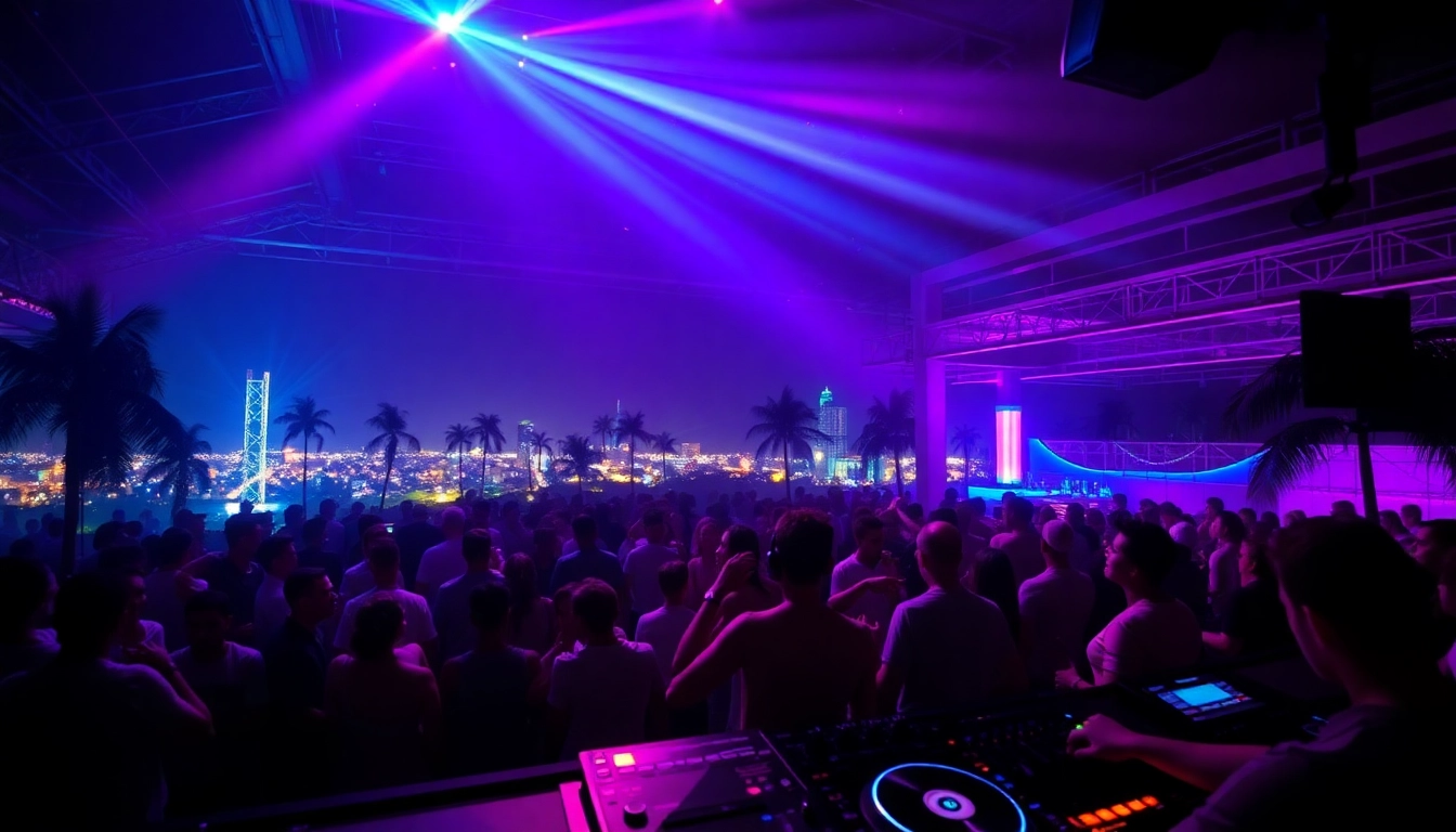 Experience the excitement in the best nightclub in san juan, with vibrant lights and lively dancers.