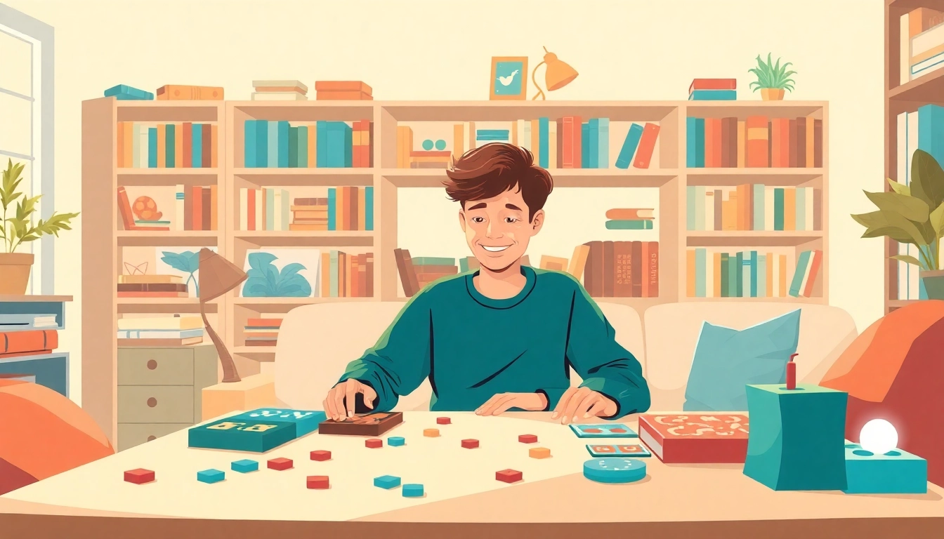 Engaging activities with games to play by yourself in a cozy indoor setting.